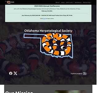 Screenshot of OHS Website